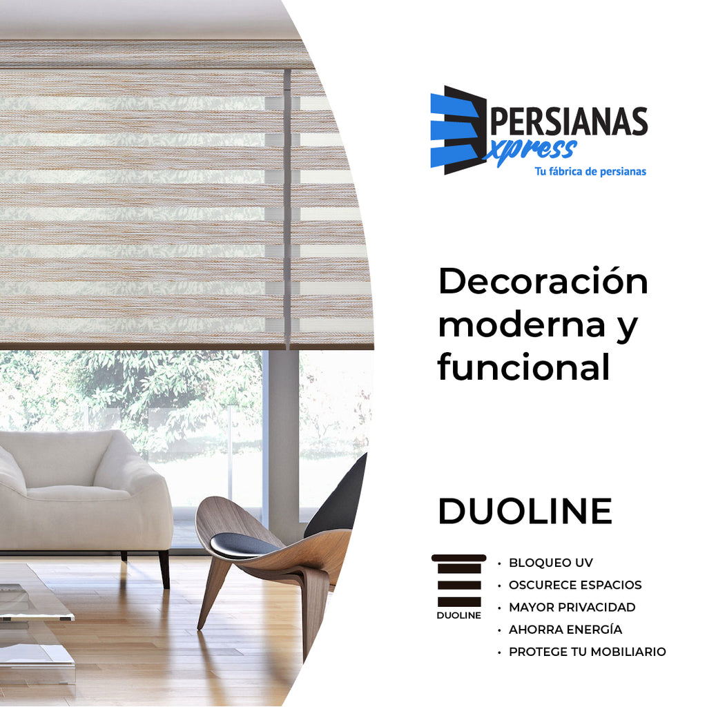 PERSIANA DUOLINE BEIGE NATURAL WOOD