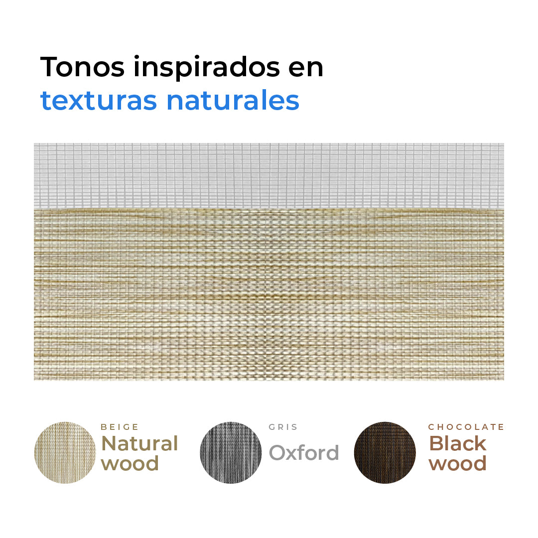 PERSIANA DUOLINE BEIGE NATURAL WOOD