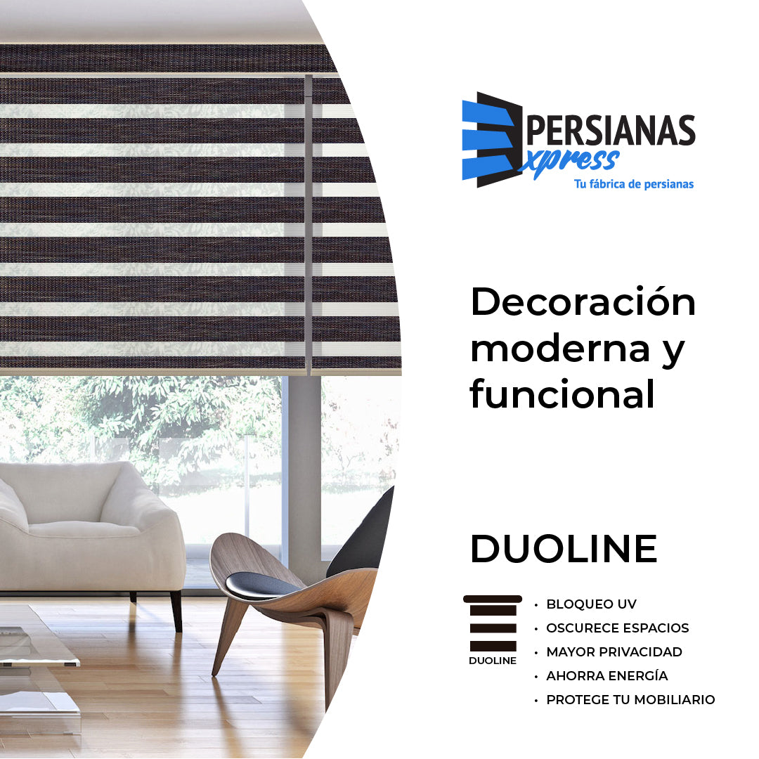 PERSIANA DUOLINE CHOCOLATE BLACK WOOD