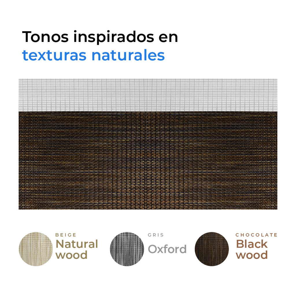 PERSIANA DUOLINE CHOCOLATE BLACK WOOD