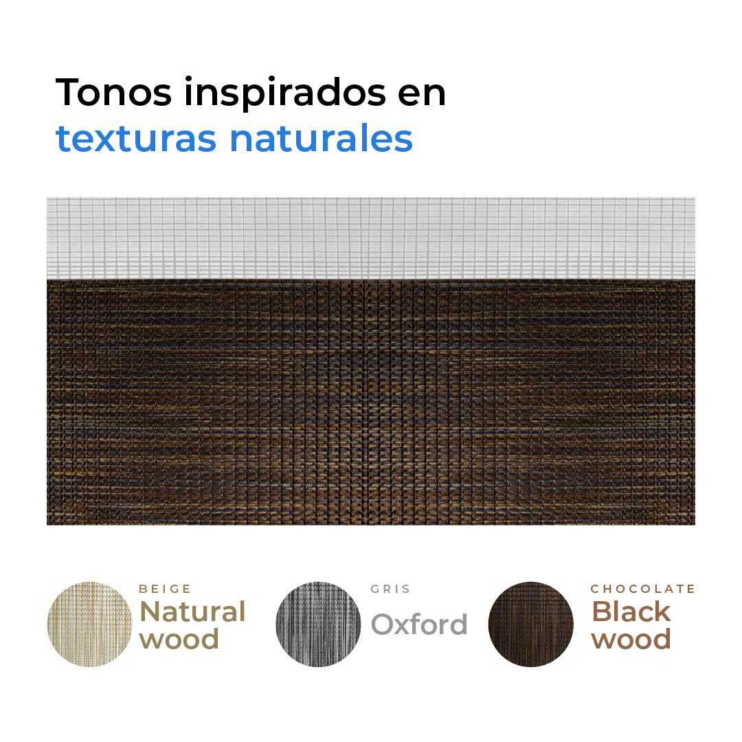 PERSIANA DUOLINE CHOCOLATE BLACK WOOD