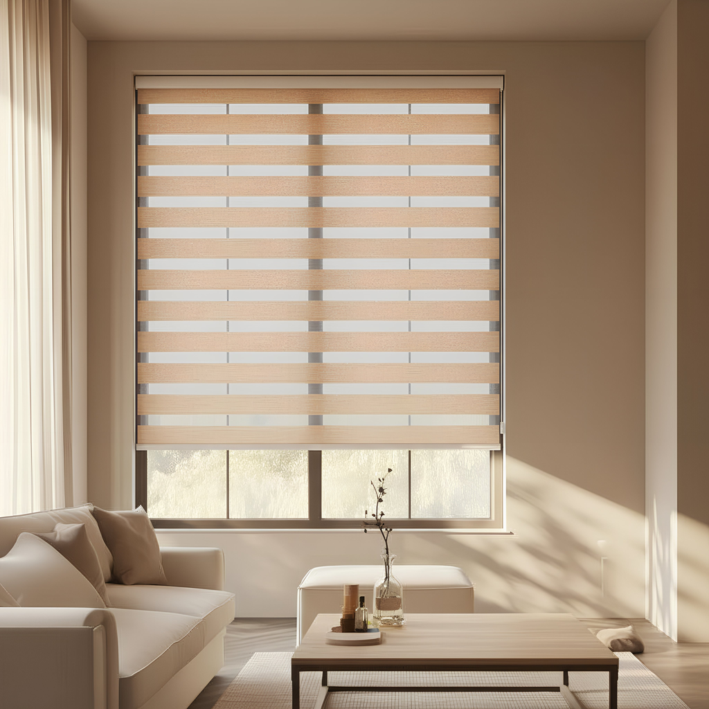 PERSIANA DUOLINE BEIGE NATURAL WOOD